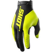 Motocross Enduro мотоперчатки Shot LITE PRO Black Yellow Fluo