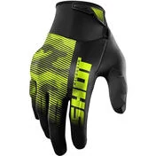 Motocross Enduro мотоперчатки Shot DRIFT TACTIC Black Yellow Fluo