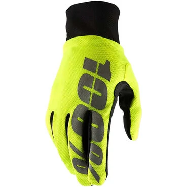 100% HYDRO WP Moto Cross Enduro MTB мотоперчатки Fluo Yellow