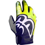 Cross Enduro motorcycle мотоперчатки Berik MX Exagon black Yellow Fluo Blue