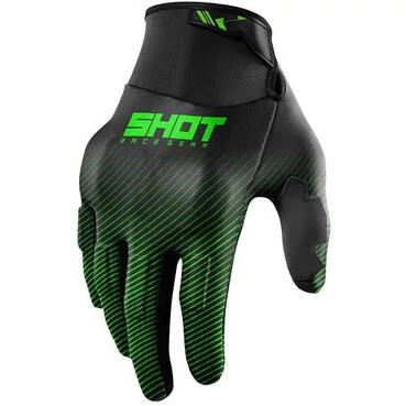 Motocross Enduro мотоперчатки Shot DRIFT RIM Black Green