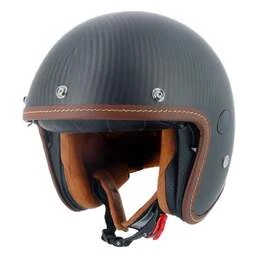 HELSTONS Naked open face helmet Black Carbon Matt
