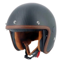 HELSTONS Naked open face helmet Black Carbon Matt