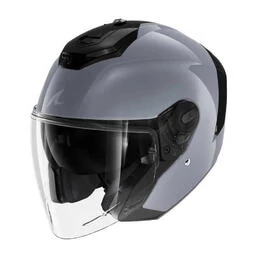SHARK RS Jet Blank open face helmet Glossy Gun / Silver
