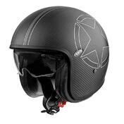 PREMIER HELMETS 23 Vintage Star Carbon BM 22.06 Open Face Helmet Черно-белый