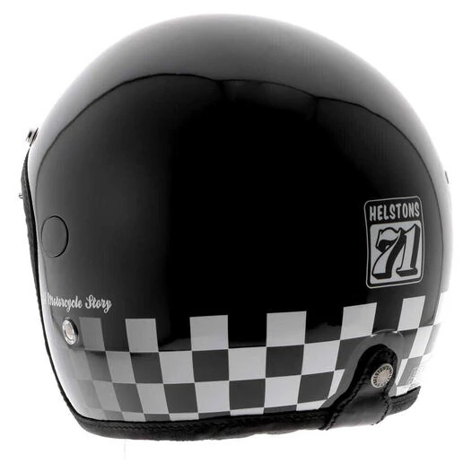 HELSTONS Course open face helmet Черно-белый