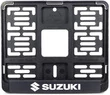 Рамка для номера мотоцикла нового образца Suzuki белая 190*145мм