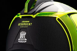 Icon Airform Resurgent Hi-Viz мотошлем желтый