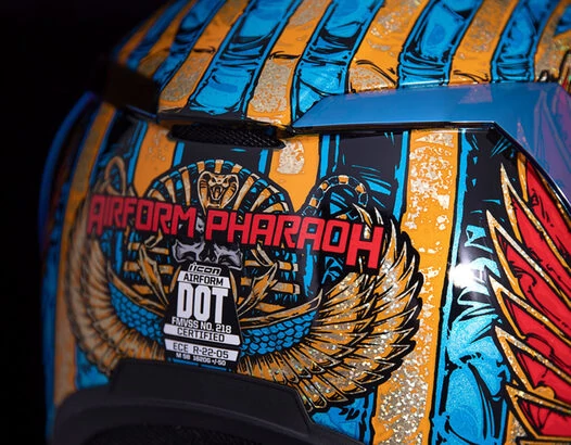 Icon Airform Pharaoh мотошлем синий