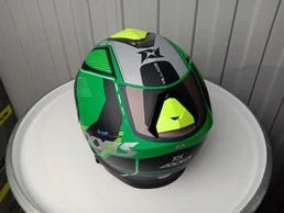 AXXIS OF504SV Mirage SV Vilage Matt Green мотошлем открытый зеленый матовый. Размер М (уценка)