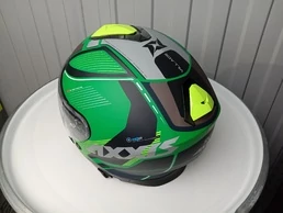 AXXIS OF504SV Mirage SV Vilage Matt Green мотошлем открытый зеленый матовый. Размер М (уценка)