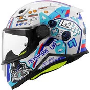 LS2 FF812 KID NEXT LEVEL Kids Full Face Motorcycle Мотошлем White