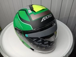 AXXIS OF504SV Mirage SV Vilage Matt Green мотошлем открытый зеленый матовый. Размер М (уценка)