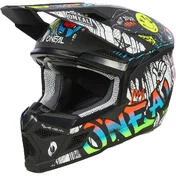 Oneal 3SRS Youth RANCID Child Cross Enduro Motorcycle Мотошлем Black/White