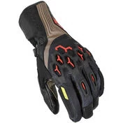 Macna Brawler RTX Taupe Black Red Motorcycle мотоперчатки