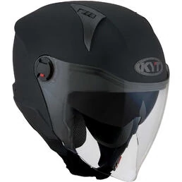 KYT D-CITY PLAIN Jet Motorcycle Мотошлем Matt Black
