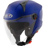 KYT D-CITY PLAIN Jet Motorcycle Мотошлем Matt Metal Blue