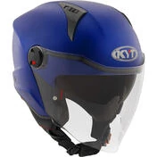 KYT D-CITY PLAIN Jet Motorcycle Мотошлем Matt Metal Blue