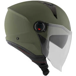 KYT D-CITY PLAIN Military Green Jet Motorcycle Мотошлем