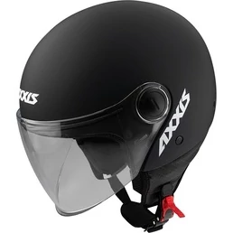 AXXIS Square S Solid Matt Black мотошлем открытый черный матовый