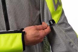Icon Mesh AF2 CE Hi-Viz мотокуртка серая с желтыми вставками