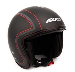 AXXIS OF507SV Hornet SV Royal Matt Black мотошлем открытый черный матовый