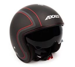 AXXIS OF507SV Hornet SV Royal Matt Black мотошлем открытый черный матовый