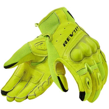 Motorcycle Leather мотоперчатки Rev'it RITMO Neon Yellow