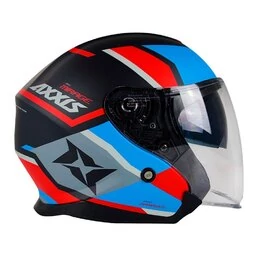 AXXIS OF504SV Mirage SV Damasko Matt Blue мотошлем открытый синий матовый