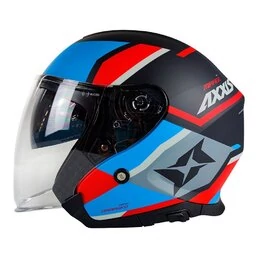AXXIS OF504SV Mirage SV Damasko Matt Blue мотошлем открытый синий матовый