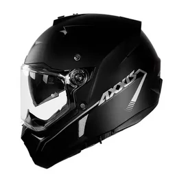 AXXIS MX803 Wolf DS Solid мотошлем дуалспорт черный матовый