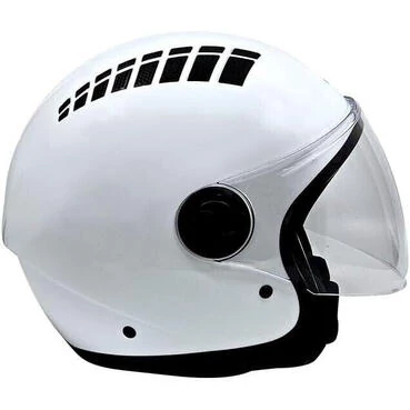 Bhr 834 Flow Air Jet Motorcycle Мотошлем Glossy White