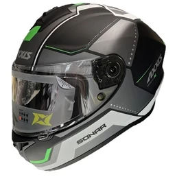 AXXIS FF112C Draken S Sonar Matt Fluor Green мотошлем интеграл зеленый матовый