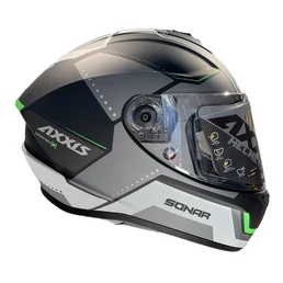 AXXIS FF112C Draken S Sonar Matt Fluor Green мотошлем интеграл зеленый матовый