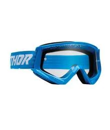 Мотоочки детские Thor Combat Racer Blue/White прозрачные
