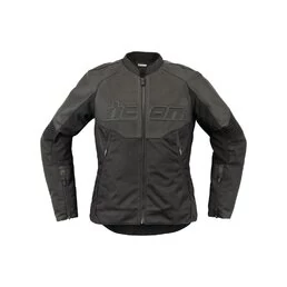 Icon Overlord 3 Wmn CE Leather Black мотокуртка черная женская