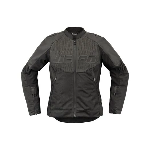 Icon Overlord 3 Wmn CE Leather Black мотокуртка черная женская