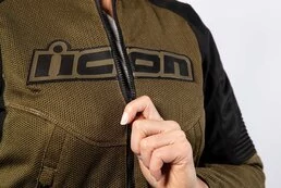 Icon Overlord 3 Wmn CE Mesh Green мотокуртка зеленая женская