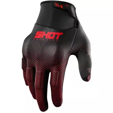 Motocross Enduro мотоперчатки Shot DRIFT RIM Black Red