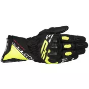 Alpinestars SP-3 Leather Motorcycle мотоперчатки Black Yellow Fluo White