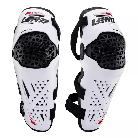 LEATT Dual Axis Pro knee guards Белый (размер: 2xl)