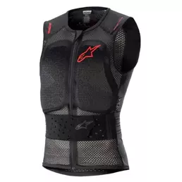ALPINESTARS Nucleon Flex Pro sleeveless protection T-shirt Clear / Smoke Red / Black