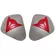 DAINESE Kit Sport Aluminium Shoulder protectors Aluminum / Red