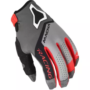 Macna Heat-1 Motocross мотоперчатки Black Grey Red