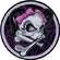 Нашивка Girl Skull Web 12"" x 13