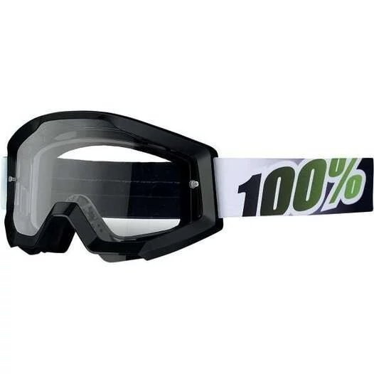 Очки 100% Strata Black Lime Прозрачные