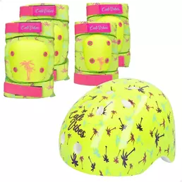 COLORBABY Riders knee and elbow pad Yellow Neón