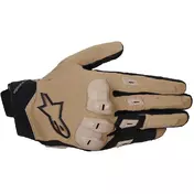 Alpinestars SP X 3 Leather Motorcycle мотоперчатки Dark Khaki Brown Black