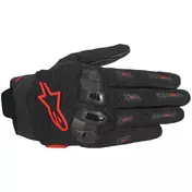Alpinestars SP X 5 AIR Leather Motorcycle мотоперчатки Black Fluorescent Red
