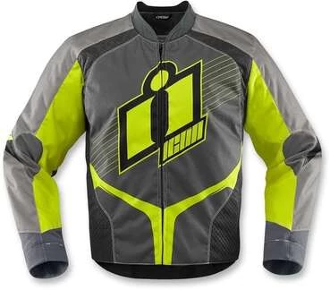 Icon Overlord 2 Hi-Viz мотокуртка желтая